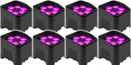 8PCS RGBW LED PAR