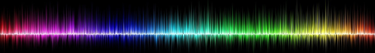 Bunte Audio-Wellenform